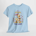 Off to Praise the Lord Duck Shirt – Cute Christian Faith Graphic Tee for Women, Church, Gospel & Bible Lovers