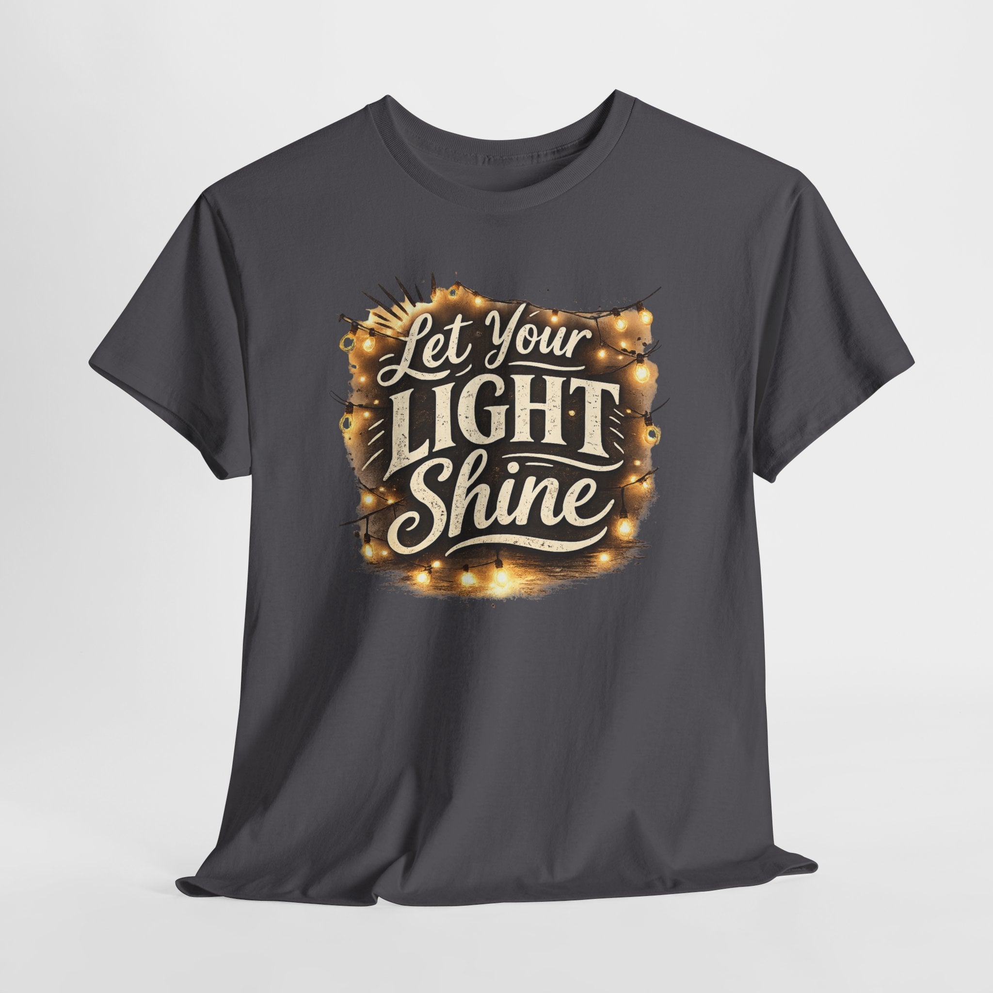 Let Your Light Shine Christian Shirt – Inspirational Faith Bible Verse Tee – Encouragement Christian Graphic Shirt