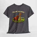 Follow the Word Not the Herd Shirt – Christian Highland Cow T-Shirt, Exodus 23:2 Faith Apparel, Christian Western Graphic Tee