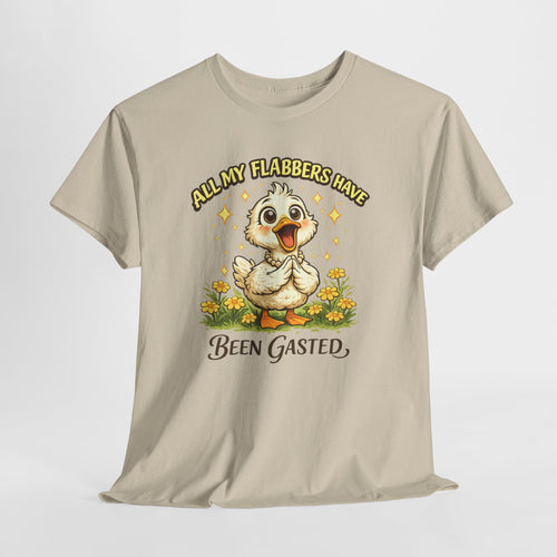 All My Flabbers Have Been Gasted Shirt – Funny Duck Graphic Tee, Cute Animal Humor T-Shirt