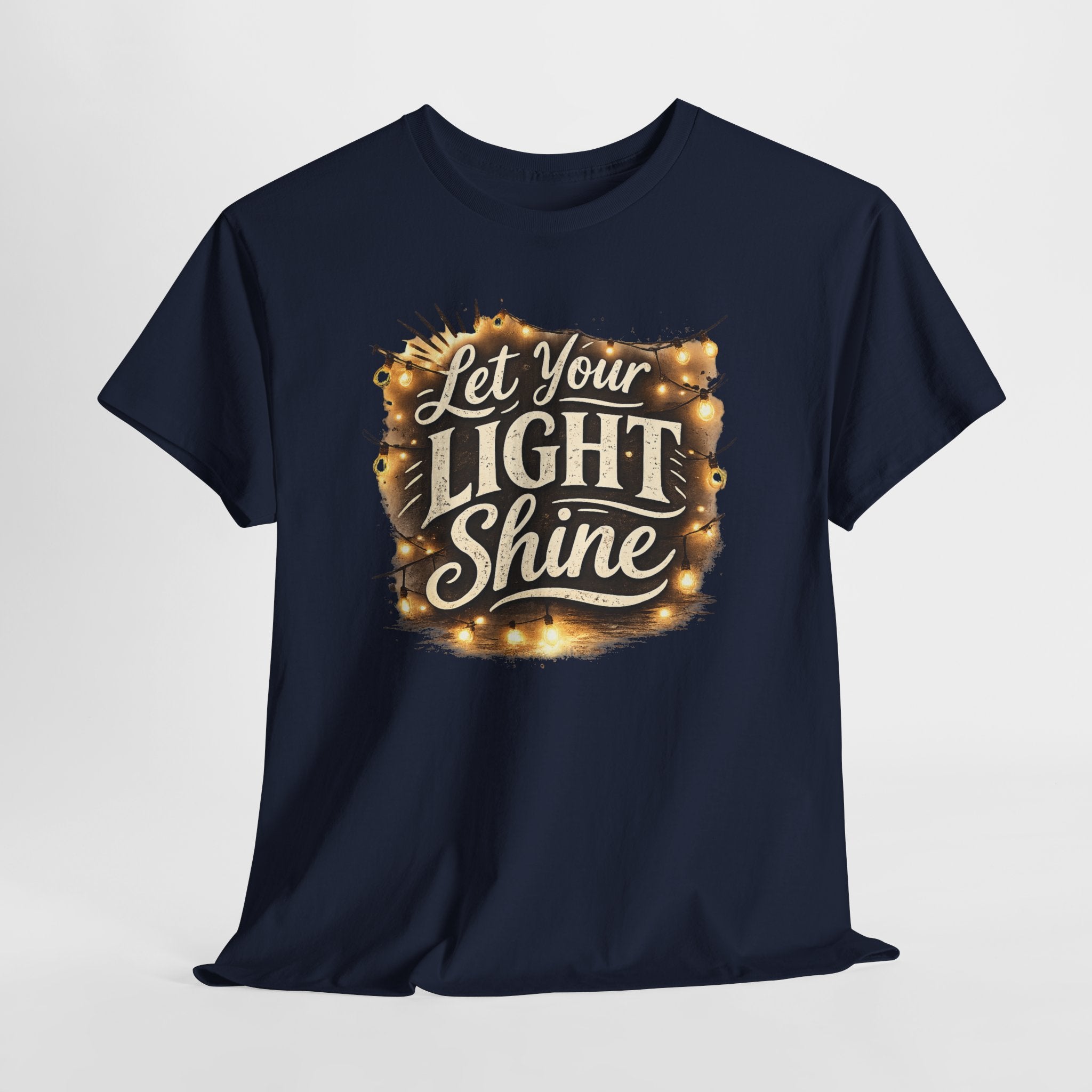 Let Your Light Shine Christian Shirt – Inspirational Faith Bible Verse Tee – Encouragement Christian Graphic Shirt