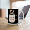 Fueled by Faith and Caffeine 15oz Coffee Mug – Christian Inspirational Coffee Cup for Women, Faith Lover Gift