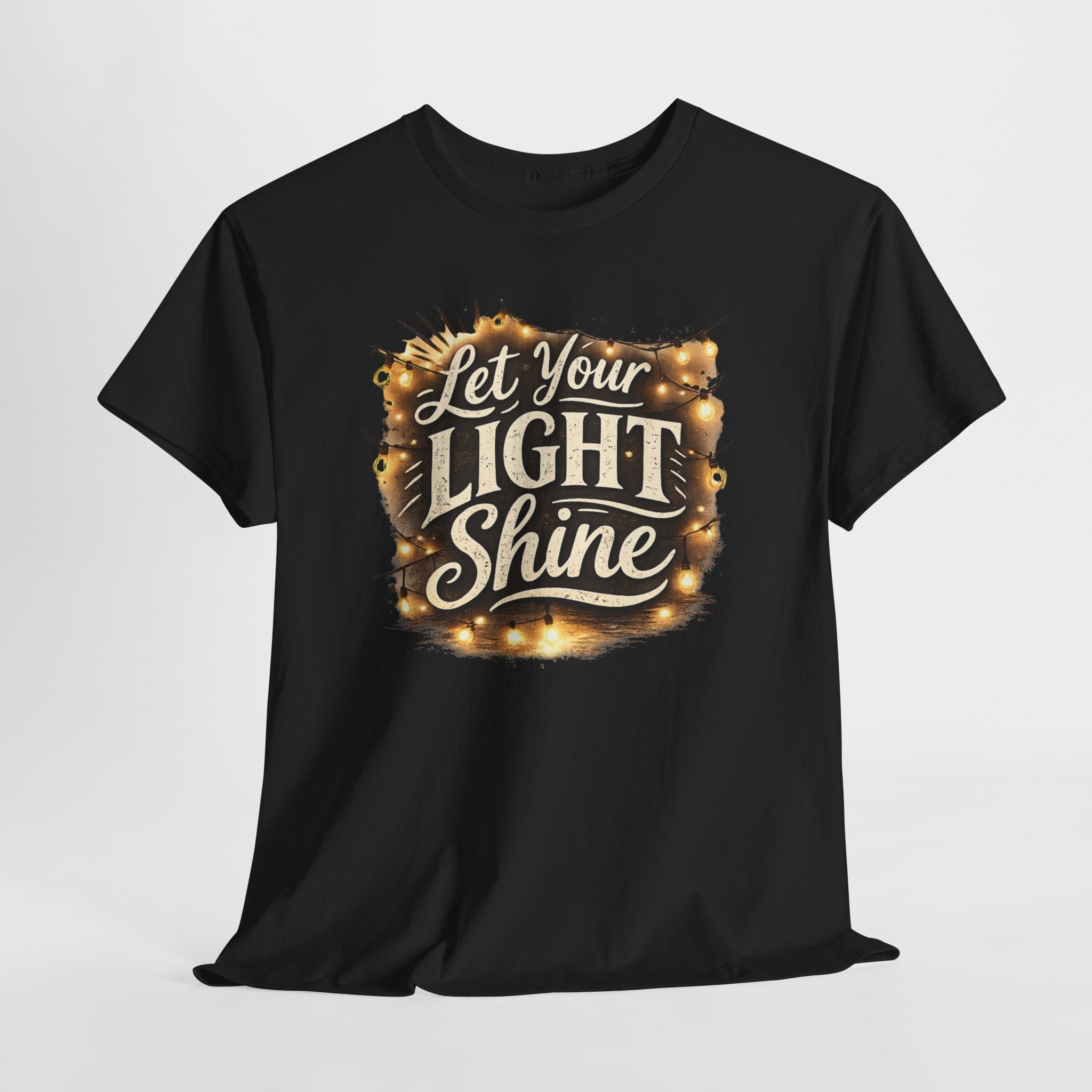 Let Your Light Shine Christian Shirt – Inspirational Faith Bible Verse Tee – Encouragement Christian Graphic Shirt