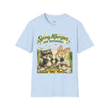 Spring Allergies Are Blooming Shirt – Funny Raccoon & Bunny Sneezing Graphic Tee, Cute Spring Allergy Humor T-Shirt