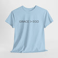 Grace Over Ego Christian T-Shirt – Minimalist Faith Typography Tee