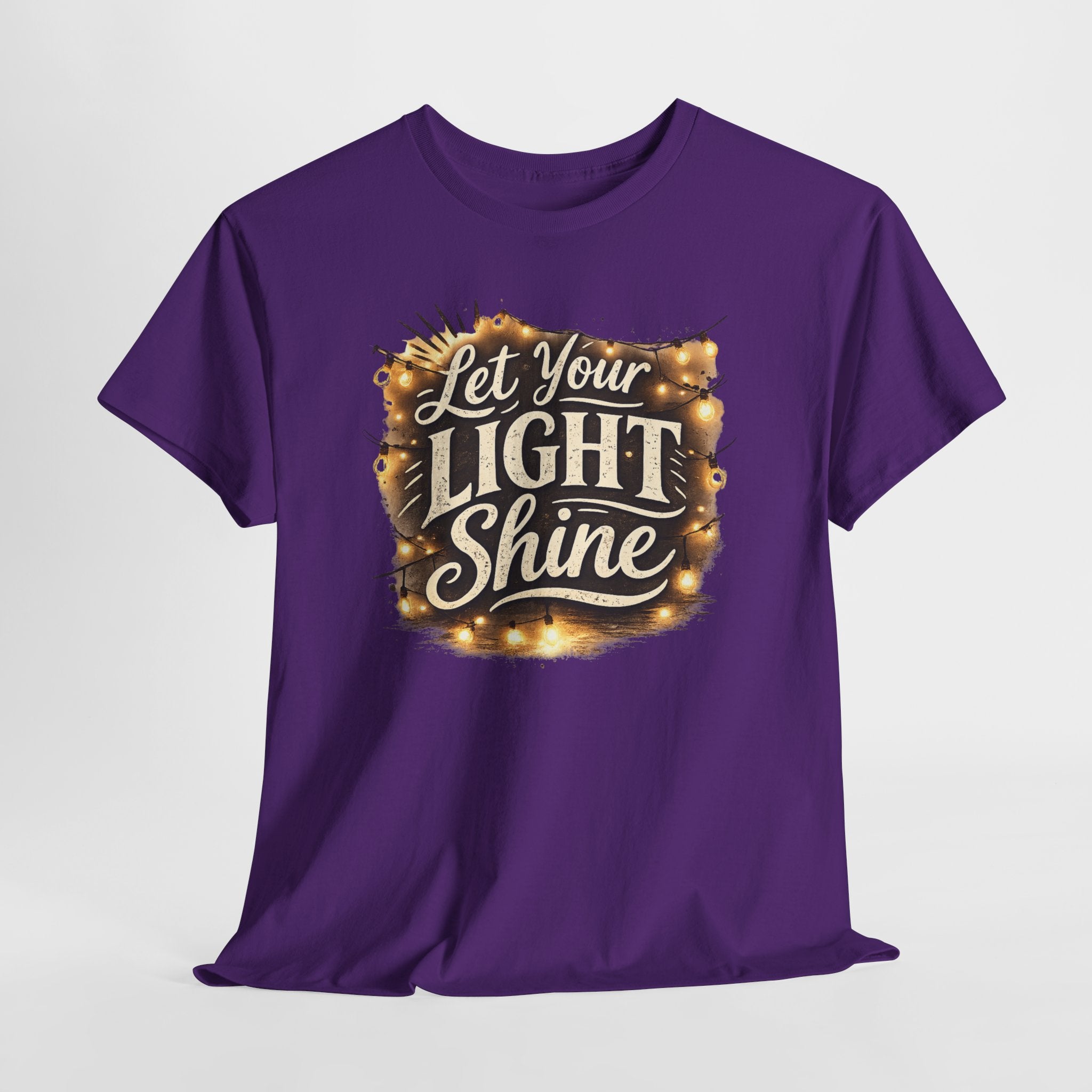 Let Your Light Shine Christian Shirt – Inspirational Faith Bible Verse Tee – Encouragement Christian Graphic Shirt