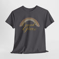 Covered in Grace Shirt | Christian Women’s T-Shirt | Faith Based Apparel | Inspirational Religious Tee | Purple Gold Christian Gift