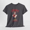 Maintaining My Girlish Figure Is Hard Work Shirt – Funny Chicken Valentine Graphic Tee, Cute Women’s Humor T-Shirt