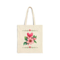 Christian Floral Tote Bag – Faith Inspired Canvas Tote – Church Bible Study Bag – Divine Disorder Apparel Tote