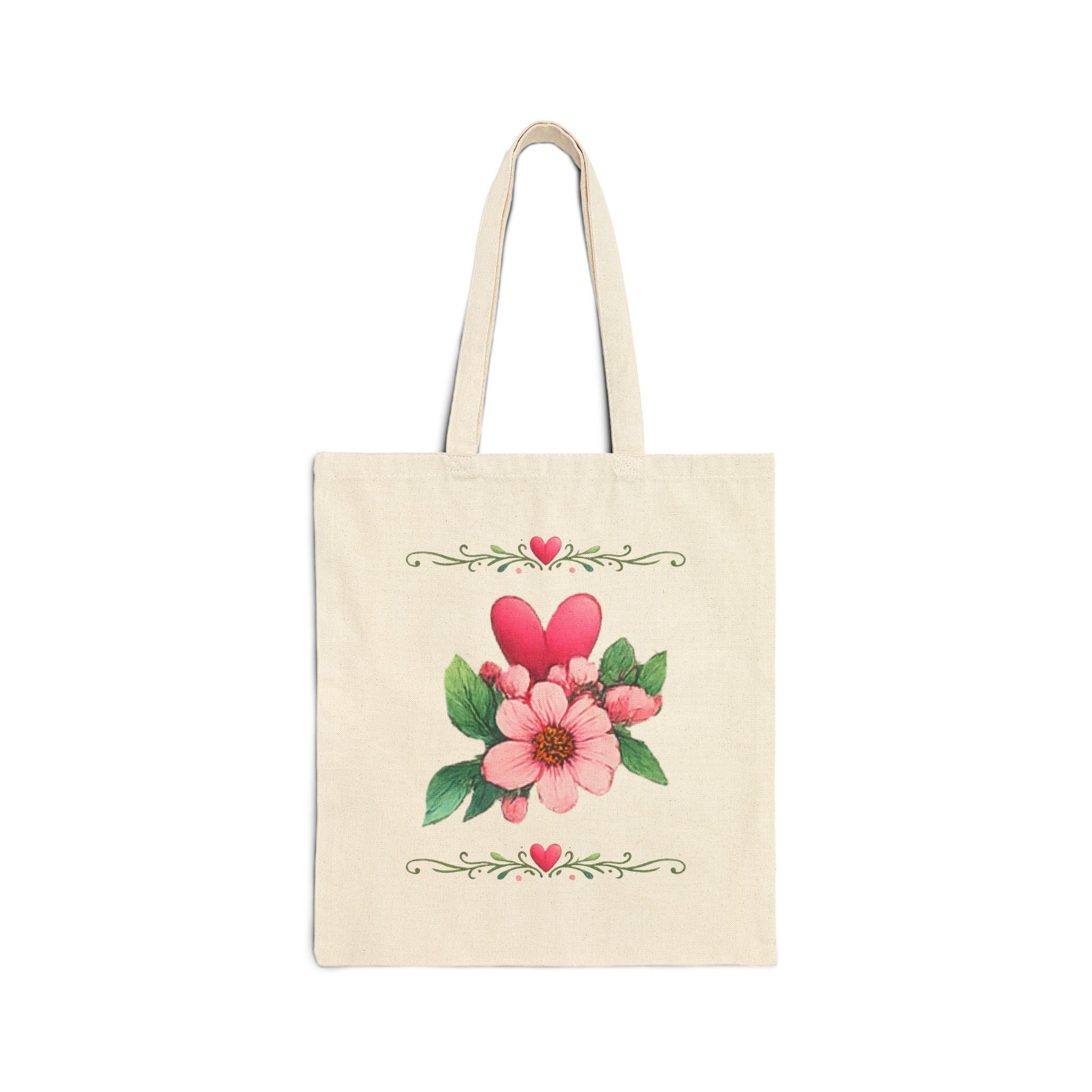 Christian Floral Tote Bag – Faith Inspired Canvas Tote – Church Bible Study Bag – Divine Disorder Apparel Tote