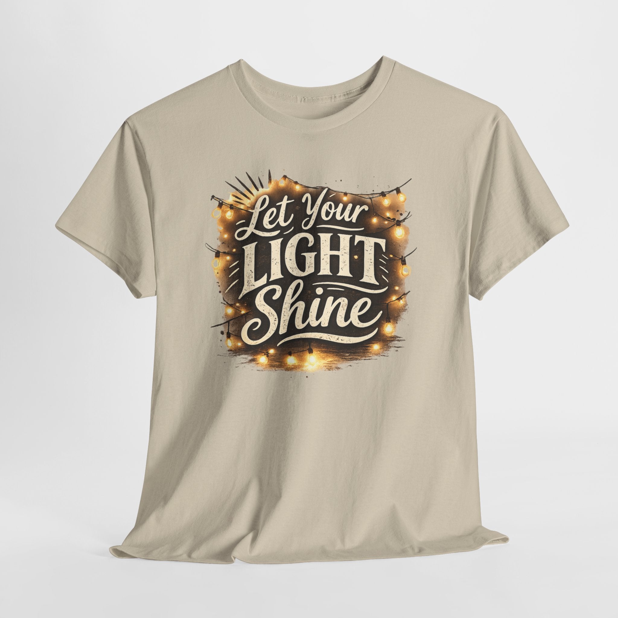 Let Your Light Shine Christian Shirt – Inspirational Faith Bible Verse Tee – Encouragement Christian Graphic Shirt
