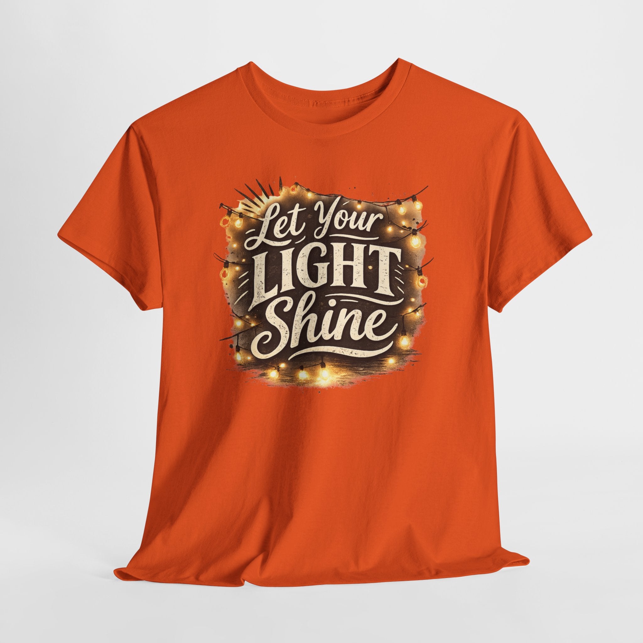 Let Your Light Shine Christian Shirt – Inspirational Faith Bible Verse Tee – Encouragement Christian Graphic Shirt